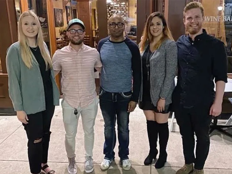 Dr Grant and lab group