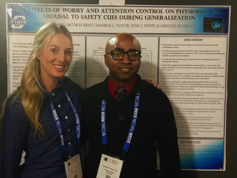 Kristen and Dr. Grant in front of her poster