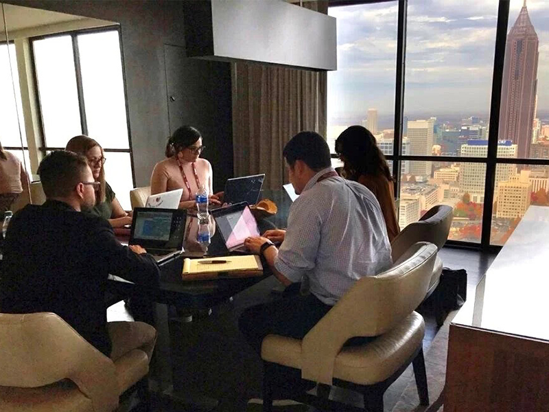 LEAP Team working intensely