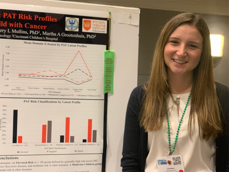 Hannah and her poster at the Society of Pediatric Psychology Annual Conference