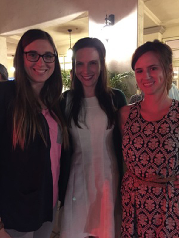Three females with their arms around each other smiling for the camera at the Society of Pediatric Psychology Annual Conference