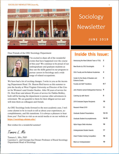 blurred cover of the 2019 newsletter blurred cover of the 2019 newsletter