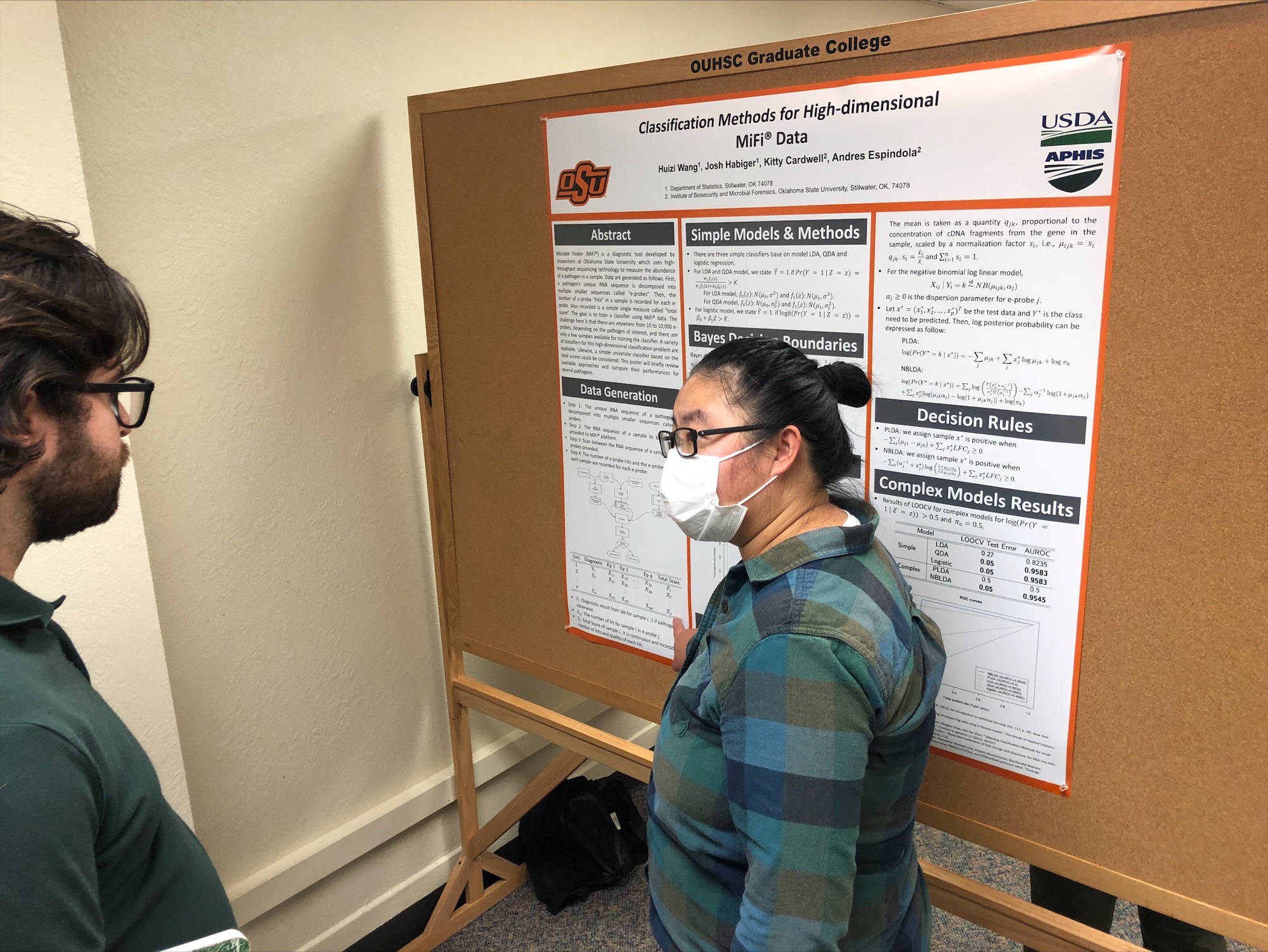 Huizi Wang presenting her poster
