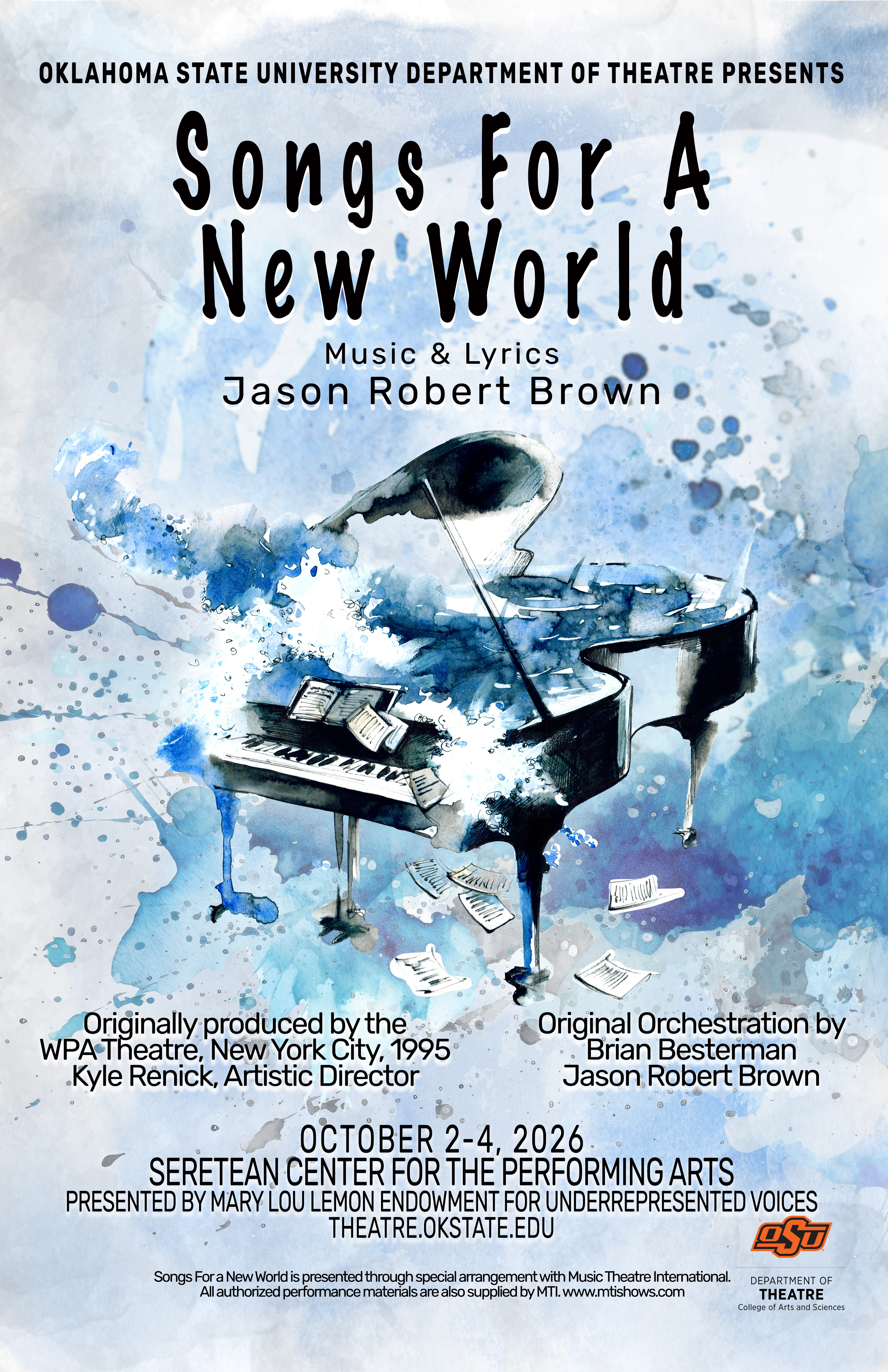 Songs for a new world poster