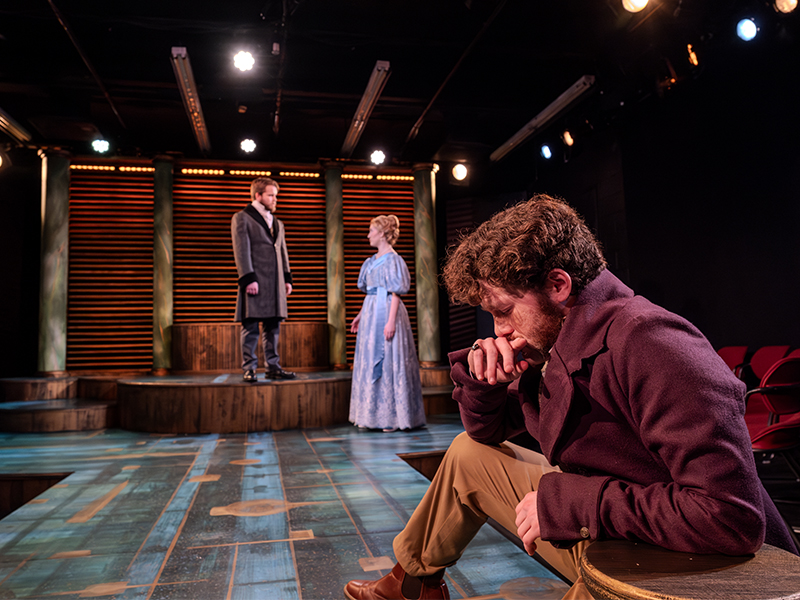 students acting on a stage